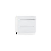 UNTERSCHRANK D80S3 - Zivora - 3 Schubladen für effiziente Organisation - Hellgrau, Holz (80/82/52.4cm) - ROYAL24_MARKT