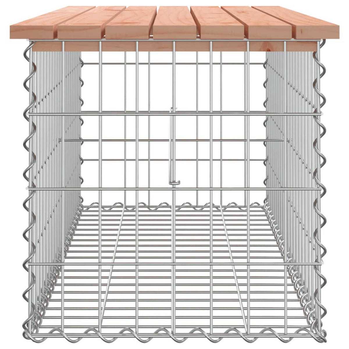 GARTENBANK Aus Gabionen 103/44/42 Cm Massivholz Douglasie - Braun, Holz (103/42/44cm) - vidaXL
