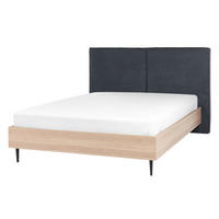 BETT 140/200cm Dunkelgrau Izernore - Dunkelgrau, Textil (140/200cm) - Beliani