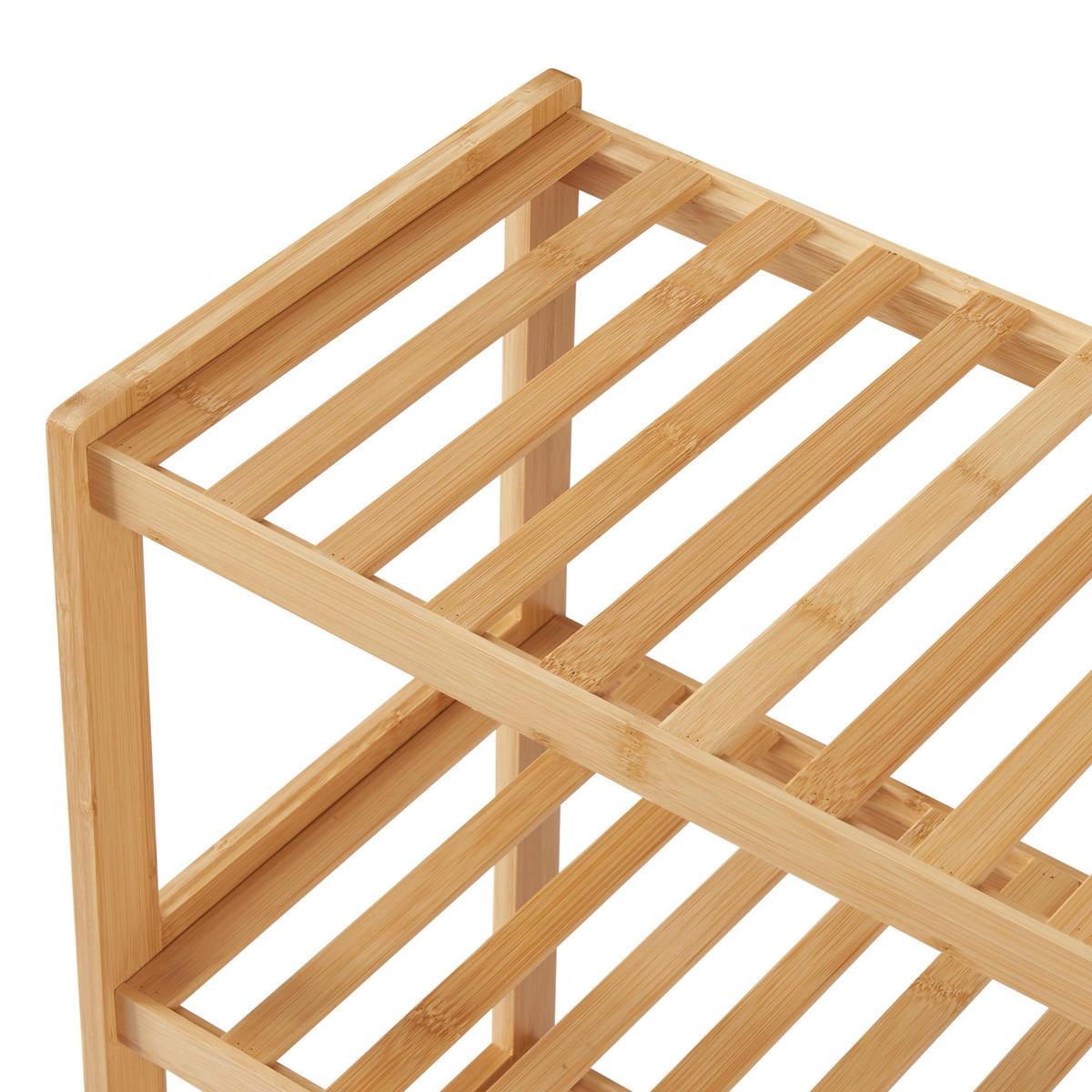 SCHUHREGAL Dammfleth - Naturfarben, Holz (67.5/55/27cm) - [en.casa]