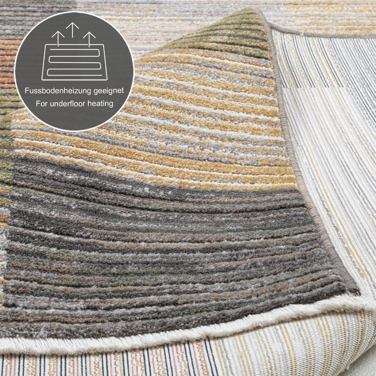 FLACHWEBETEPPICH Corduletta 40x60 cm - Multicolor, Textil (40/60cm) - Gino Falcone