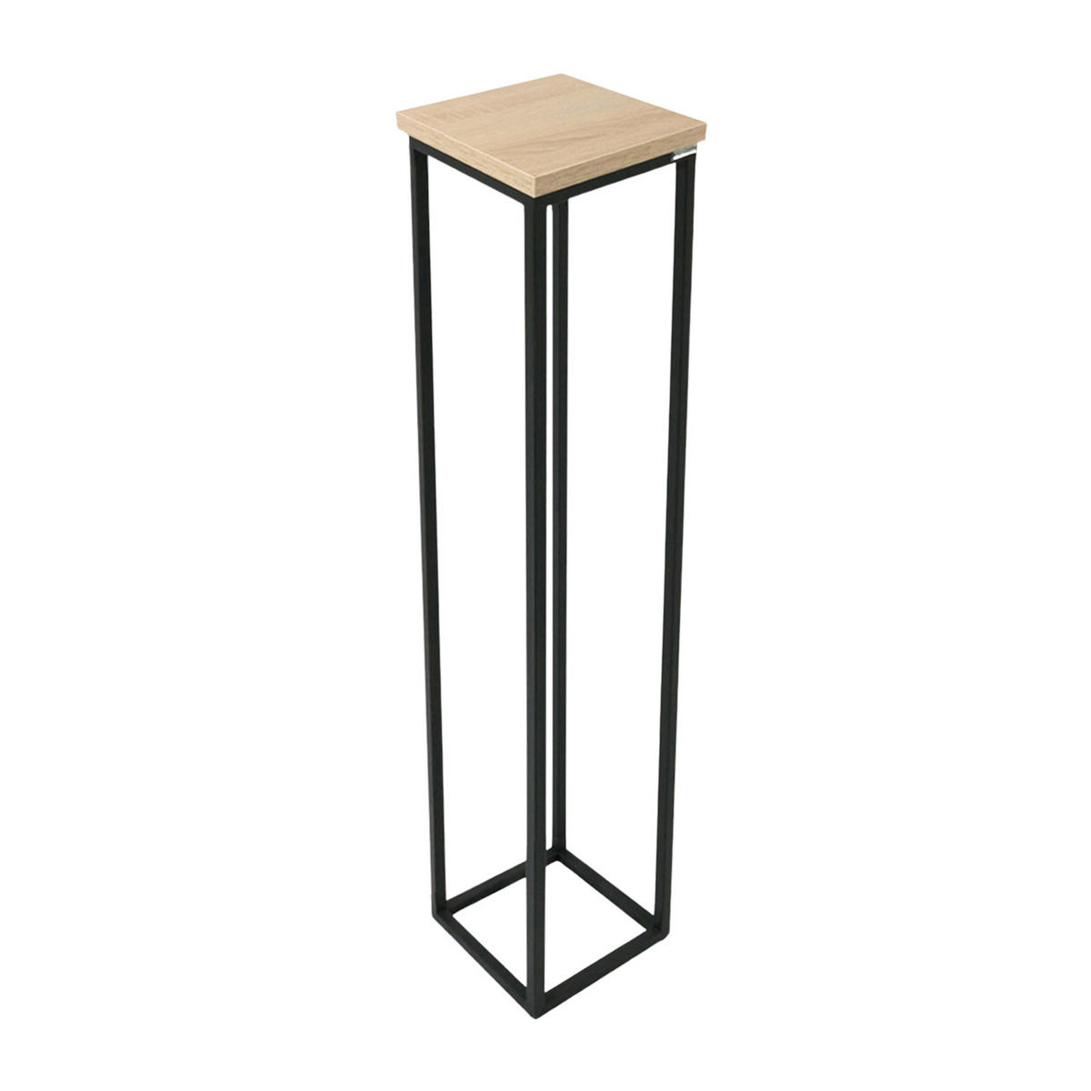 BLUMENSTÄNDER-SET 3-teilig - Sonoma / Schwarz - 50cm | 70cm | 90cm - Schwarz, Metall (21/21/90cm) - holz4home