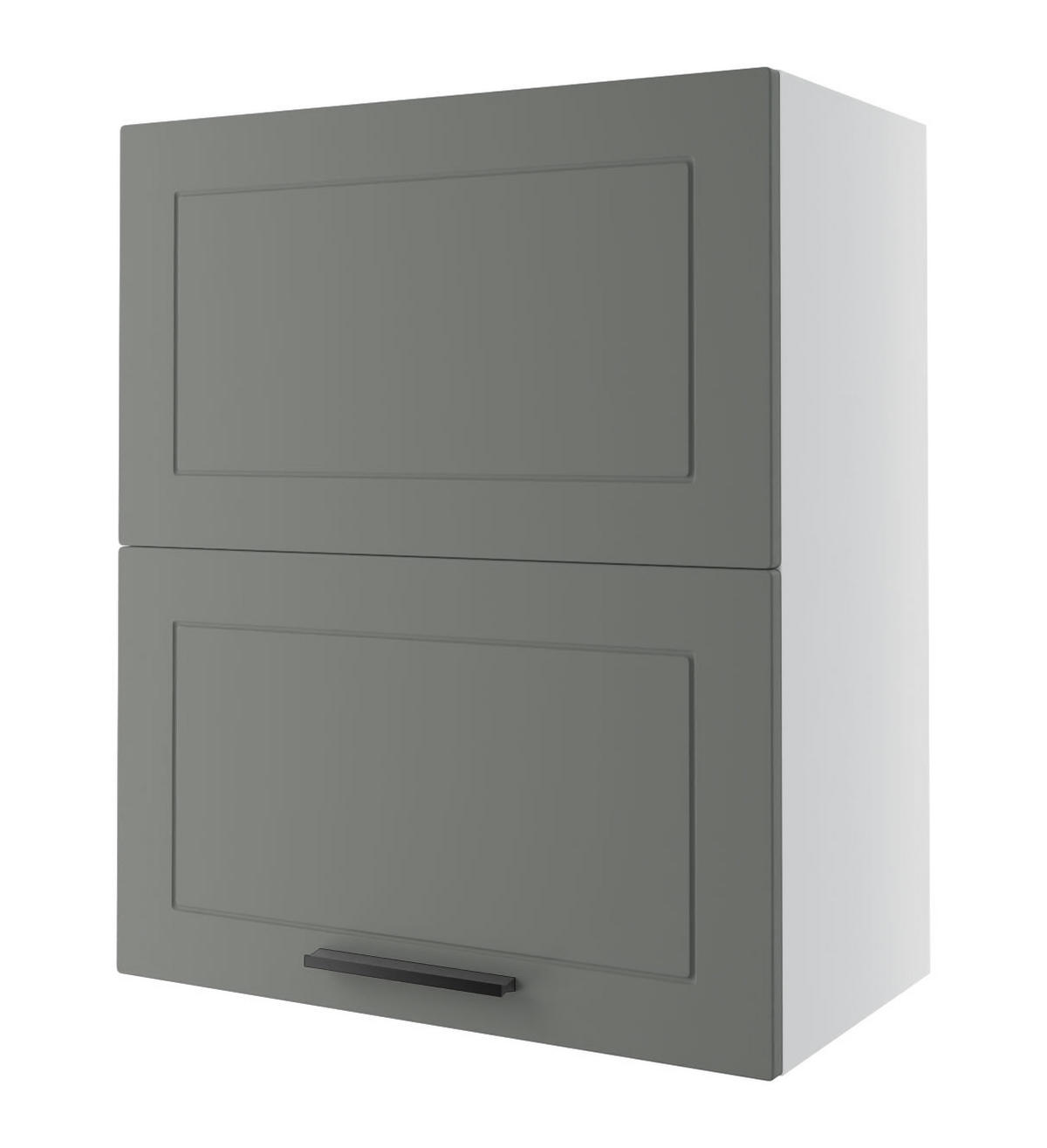 KÜCHENHÄNGESCHRANK Kvantum W8B/60 Dust Grey Matt / Weiß Matt 60 / 32,5 / 72cm - Weiß/Grau, Holz/Holzwerkstoff (60/72/32.5cm) - Feldmann-Wohnen