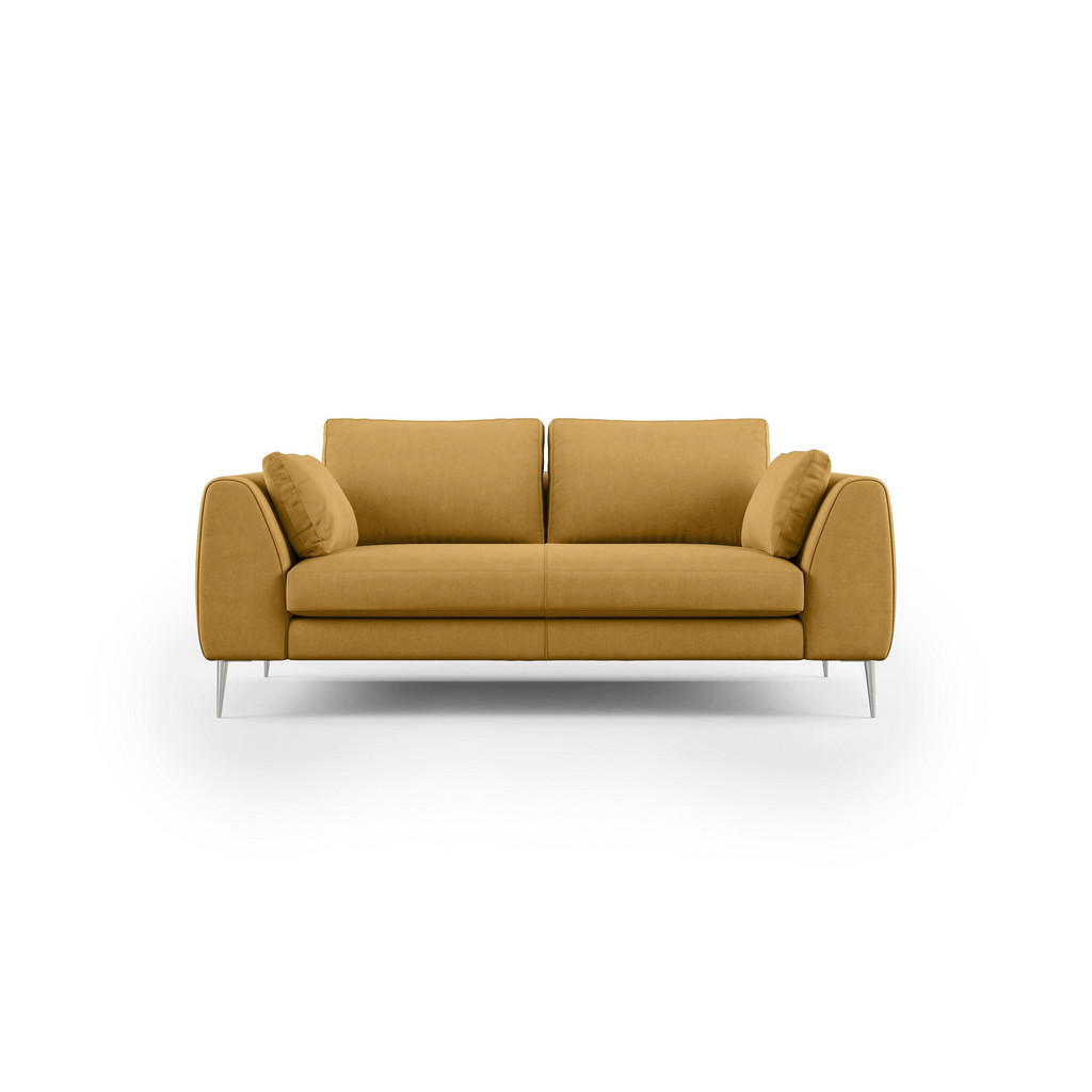 Thumbnail - Divani.store Linearsofa, Gelb, Textil, 216x86x102 cm, Wohnzimmer, Sofas & Couches, Sofas