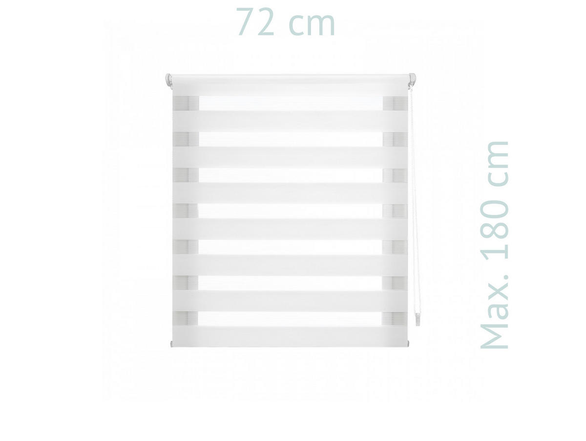 ROLLO Polyester Transluzent Cream 72x180 - Creme, Textil (72/180/1cm) - Purline