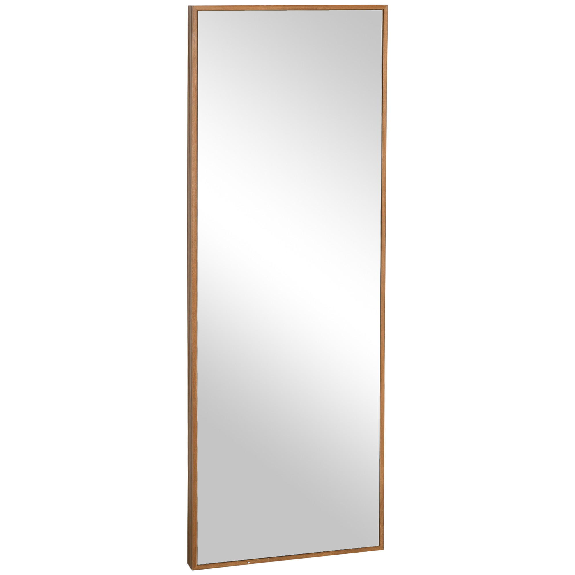 WANDSPIEGEL - Naturfarben, Glas/Holzwerkstoff (48/125/45cm) - HOMCOM