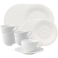 KAFFEESERVICE New Cottage Basic weiß 18er Set - Weiß, Keramik (1/1/1cm) - Villeroy & Boch