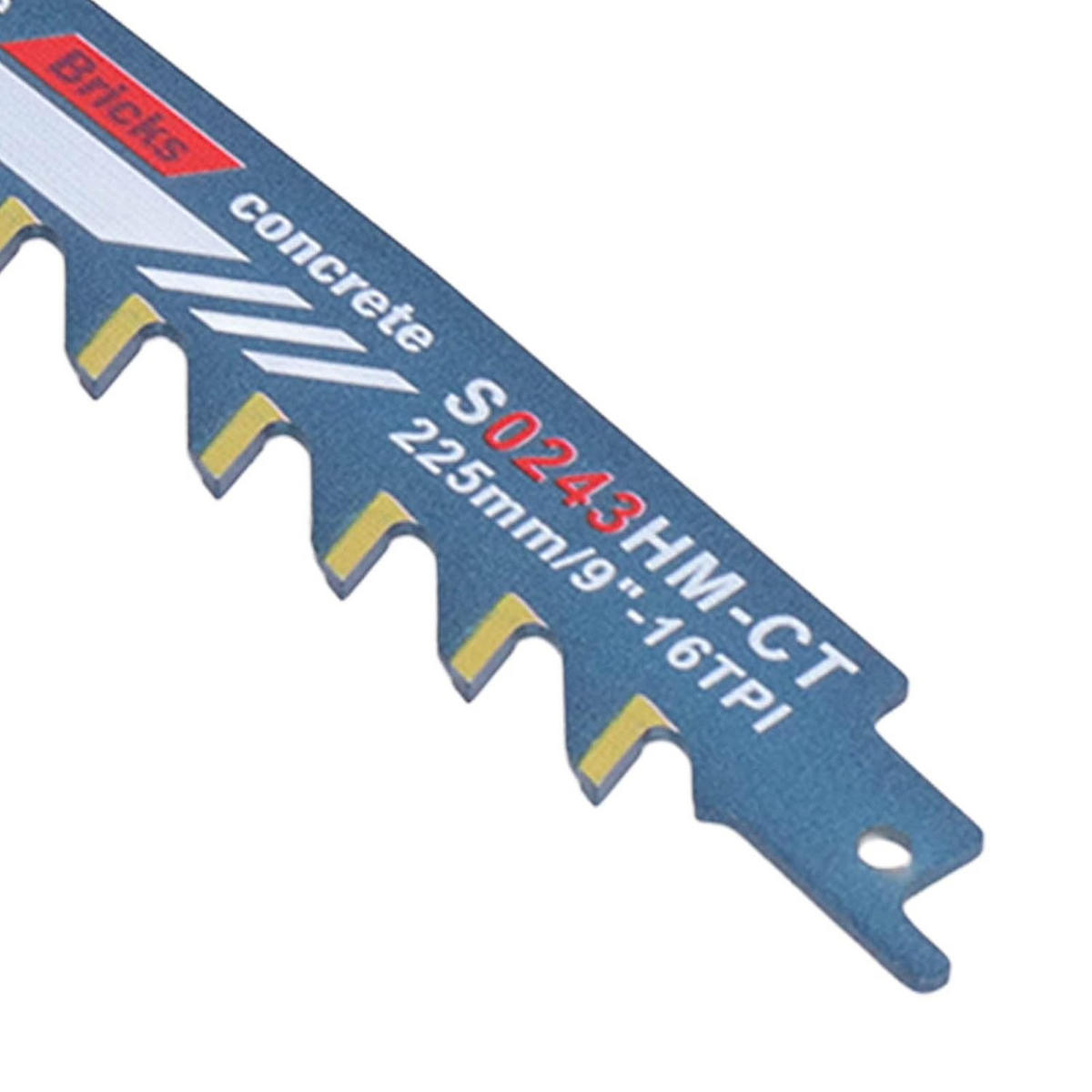 SÄGEBLATT - geeignet für Porenbeton, Ziegel, Zementplatten und Beton, 225 mm lang. - Blau, Metall (22.5/2.6/1cm) - DCA