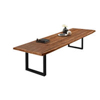 ESSTISCH VALIN - Schwarz/Braun, Holz/Metall (120/300/79cm) - SAM