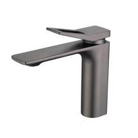 BADEZIMMERARMATUR, 195 x 150 mm, mit 60 cm Wasserrohr，Grauer - Grau, Metall (27/6/23cm) - Vallsero