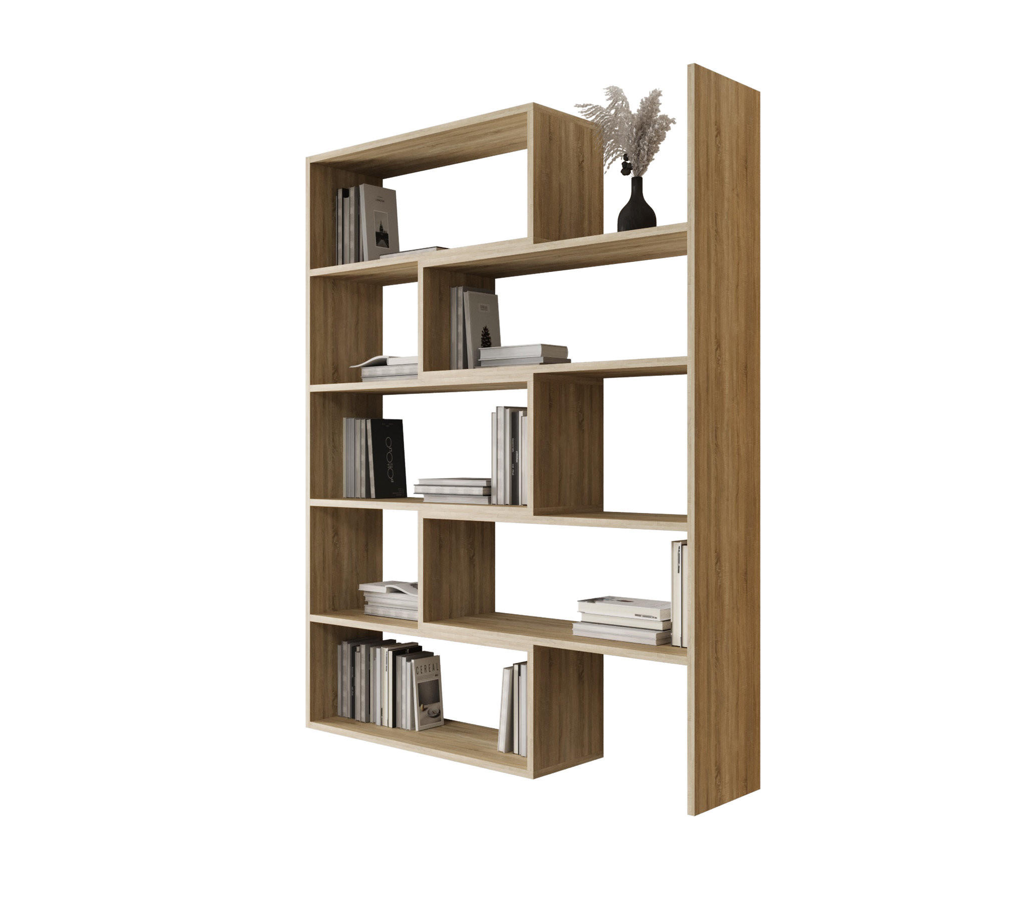 WANDREGAL LK 138 125 x 138 x 24 cmcm aus Holz in Hellbraun - Hellbraun, Holzwerkstoff (125/138/24cm) - O-Sofa