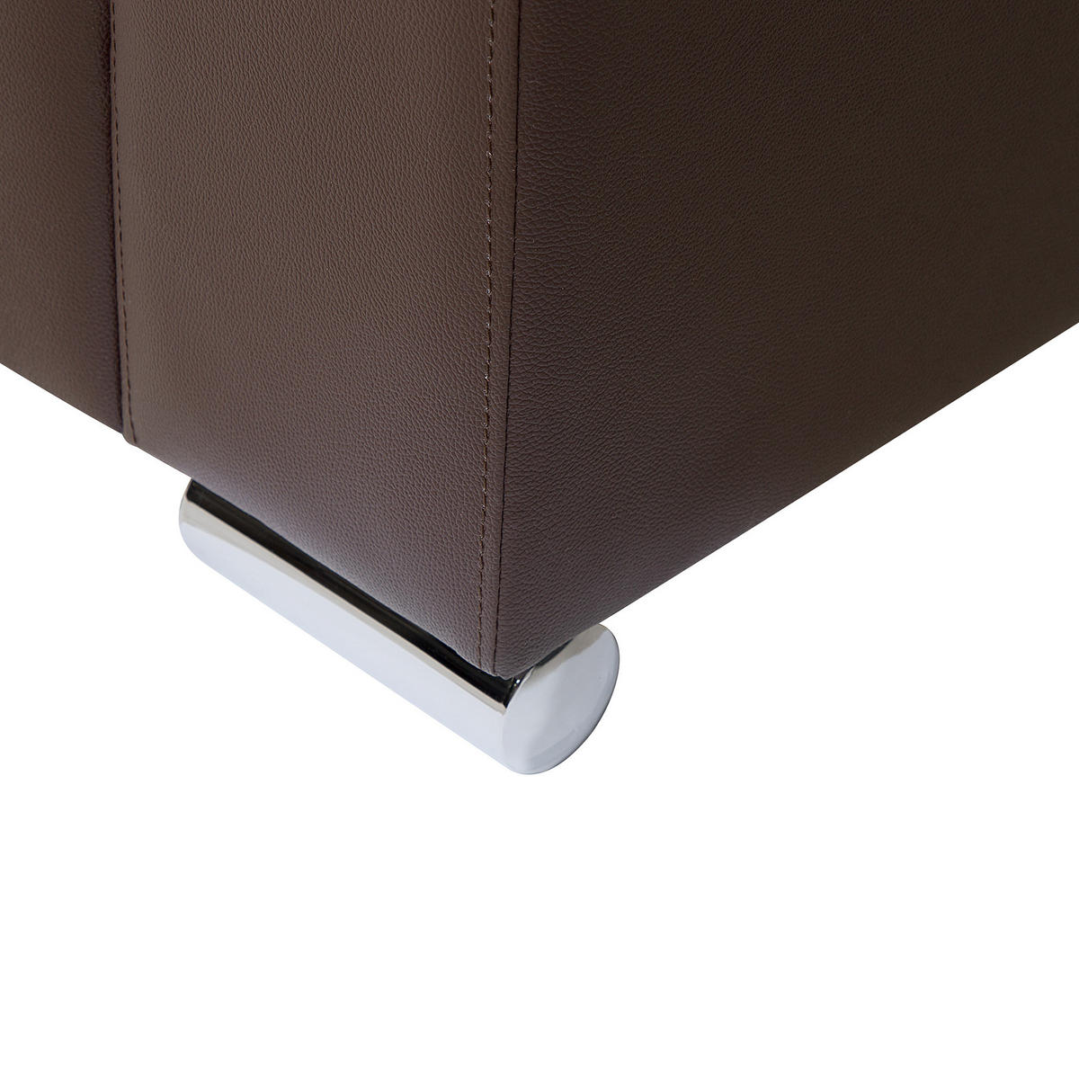 3-SITZER-SOFA Echtleder Braun Helsinki - Dunkelbraun, Leder/Fell (186/72/76cm) - Beliani
