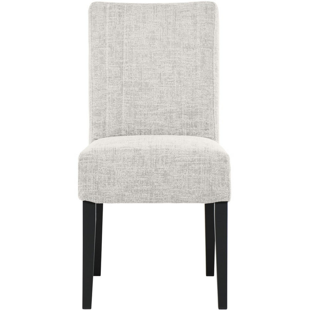 STUHL FREYA mit schwarzen Holzbeinen, Polsterstuhl, Beige - Beige/Schwarz, Holz (47/94/42cm) - Beautysofa