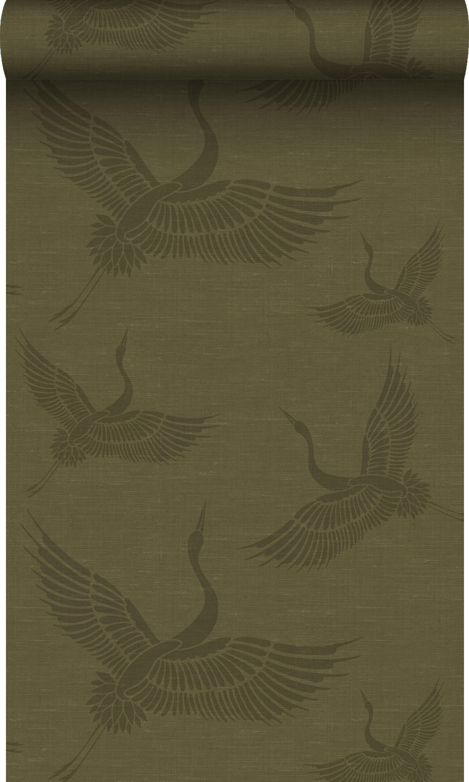 TAPETE Kraniche 53 cm x 10.05 m - Gelb, Papier (53/1000cm) - Origin Wallcoverings