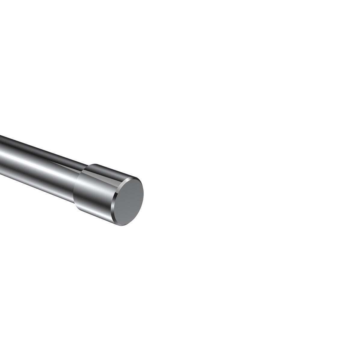 ENDSTÜCKE FÜR GARDINENSTANGEN 20 mm Ø, Santo Chrom, Packung 2 Stück - Chromfarben, Metall (2.5/2.5/2.5cm) - INTERDECO