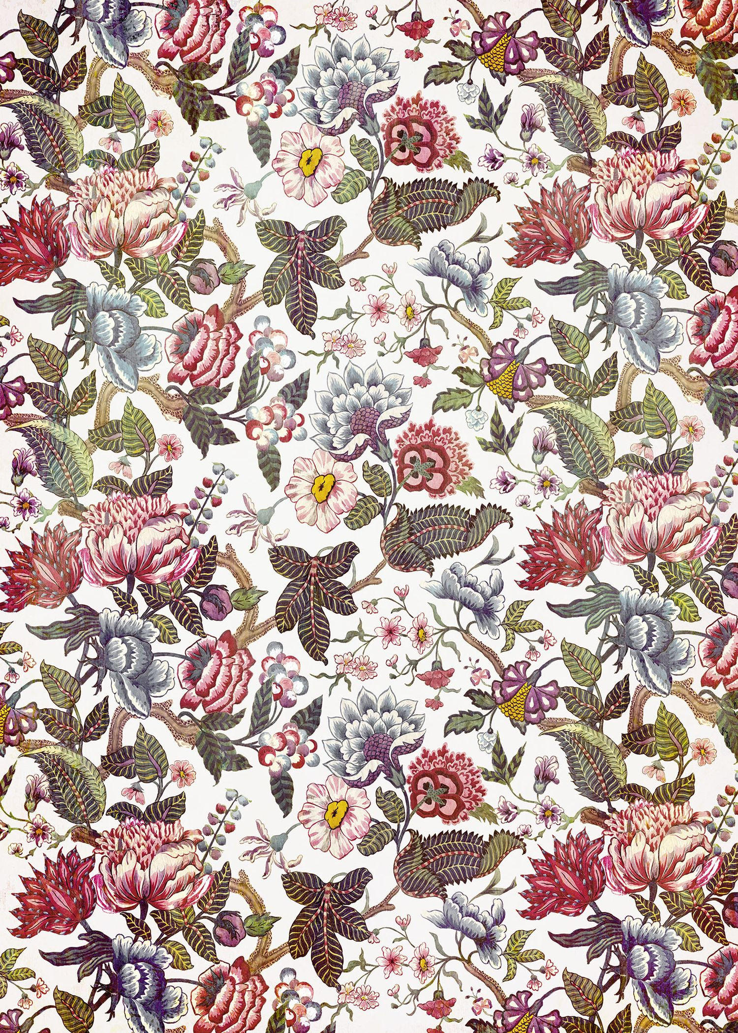 FOTOTAPETE Blumen 200 x 280 cm - Multicolor, Papier (200/280cm) - Sanders & Sanders