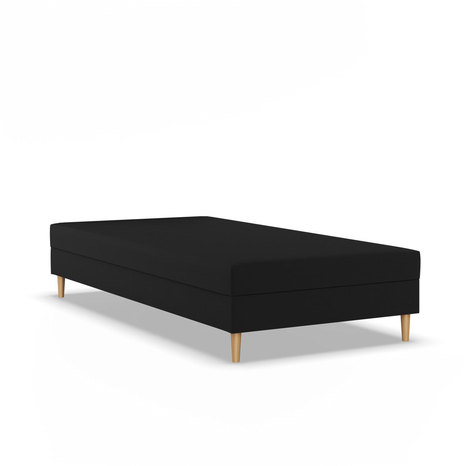 BOXBETT 80x200 CASPE, Schwarz - Schwarz, Textil (80/200cm) - Mebligo