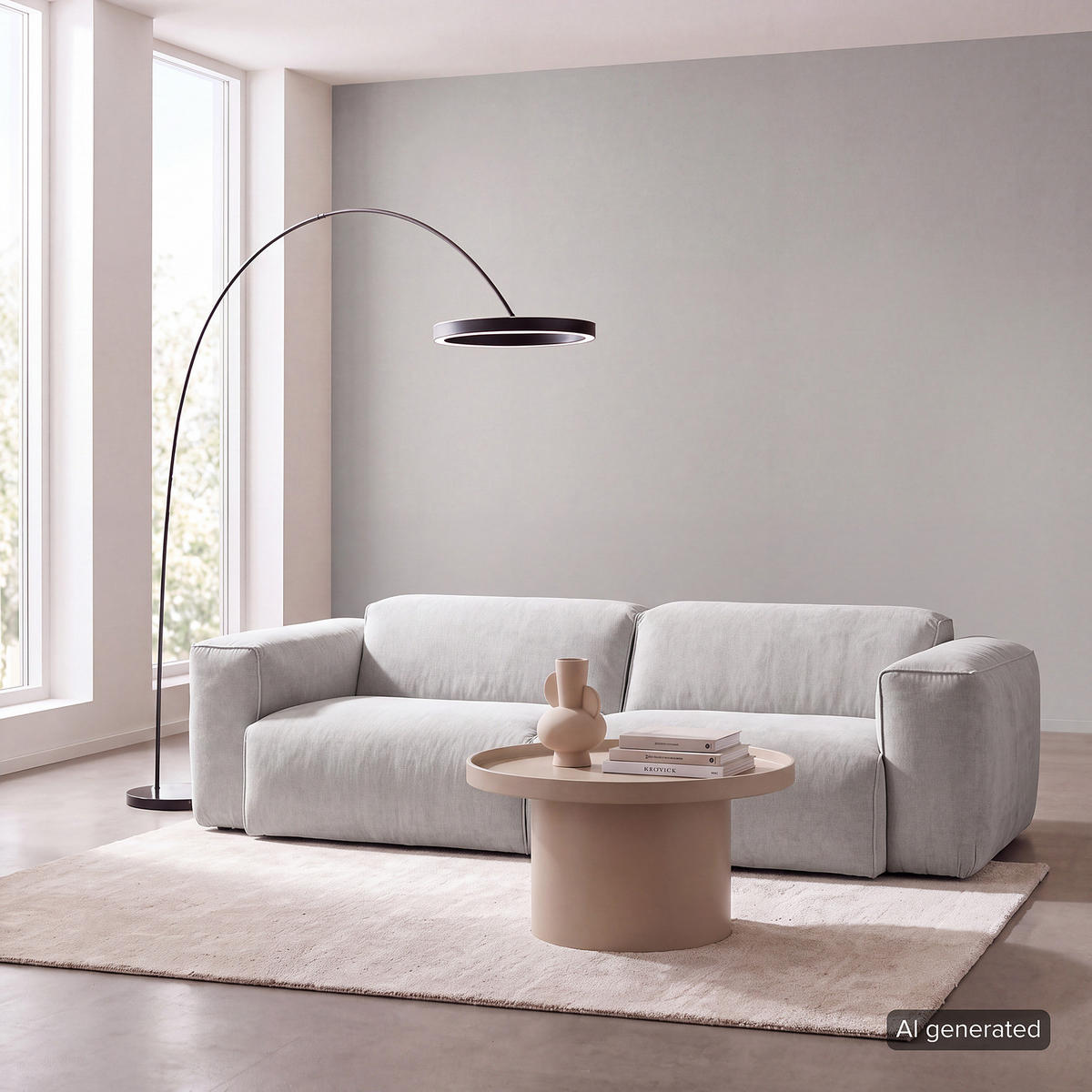 3-SITZER SOFA - Schwarz/Grau, Kunststoff/Textil (251/71/102cm) - home24
