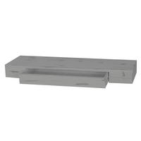 WANDREGAL Grau - Grau, Holz (80/8/25cm) - MCW