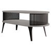 COUCHSITCH Roenni Oval - Schwarz/Grau, Holzwerkstoff/Metall (100/50/44cm) - MIRJAN24