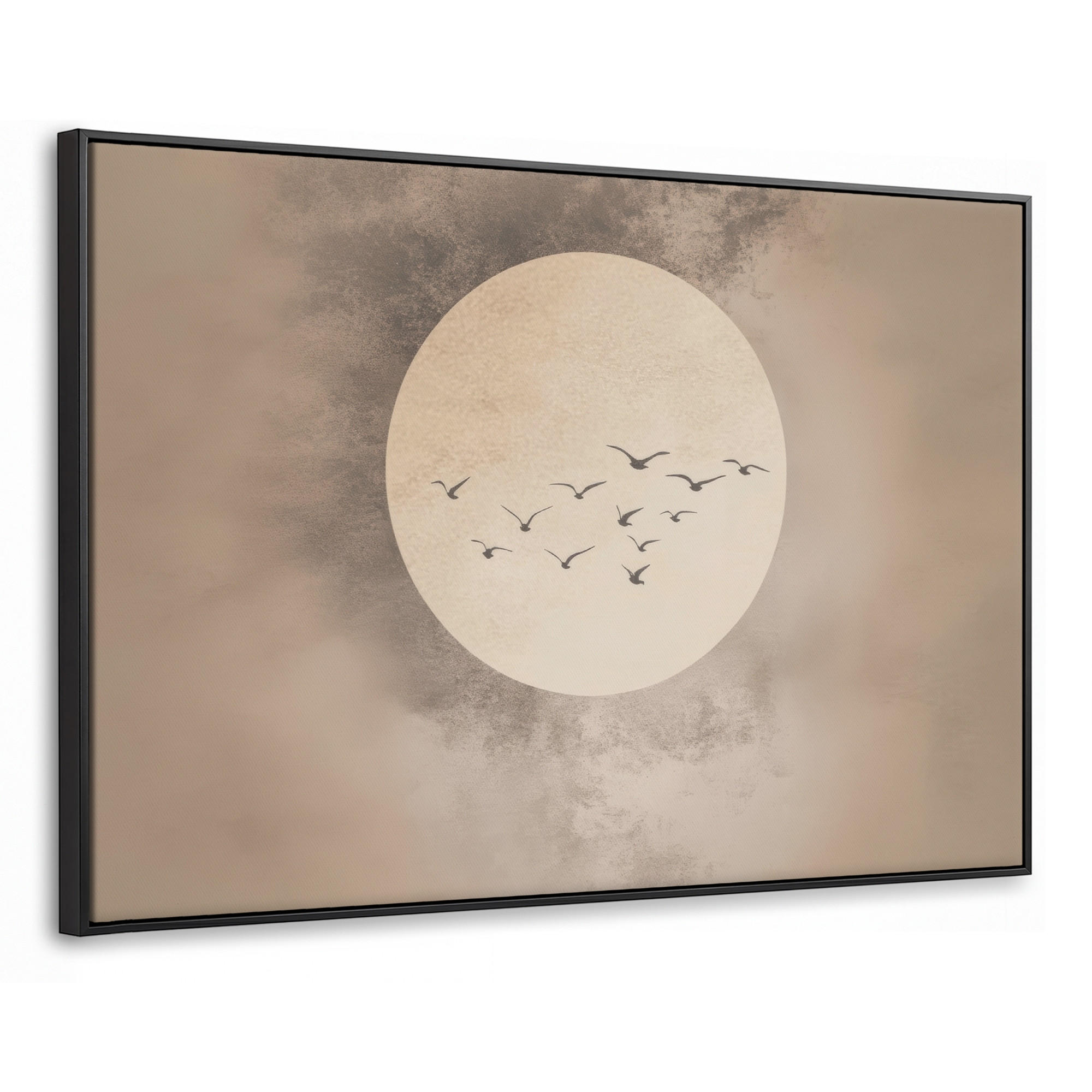 MuchoWow Leinwand Taupe 90x60 cm