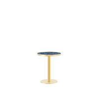 KÜCHENTISCH Marmoroptik Blau 60/60/74 cm - Blau, Holz (60/60/74cm) - PANGIVO