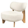SESSEL - Bouclé - Eichefarben/Beige, Eichenholz/Holz (70/72/79cm) - home24