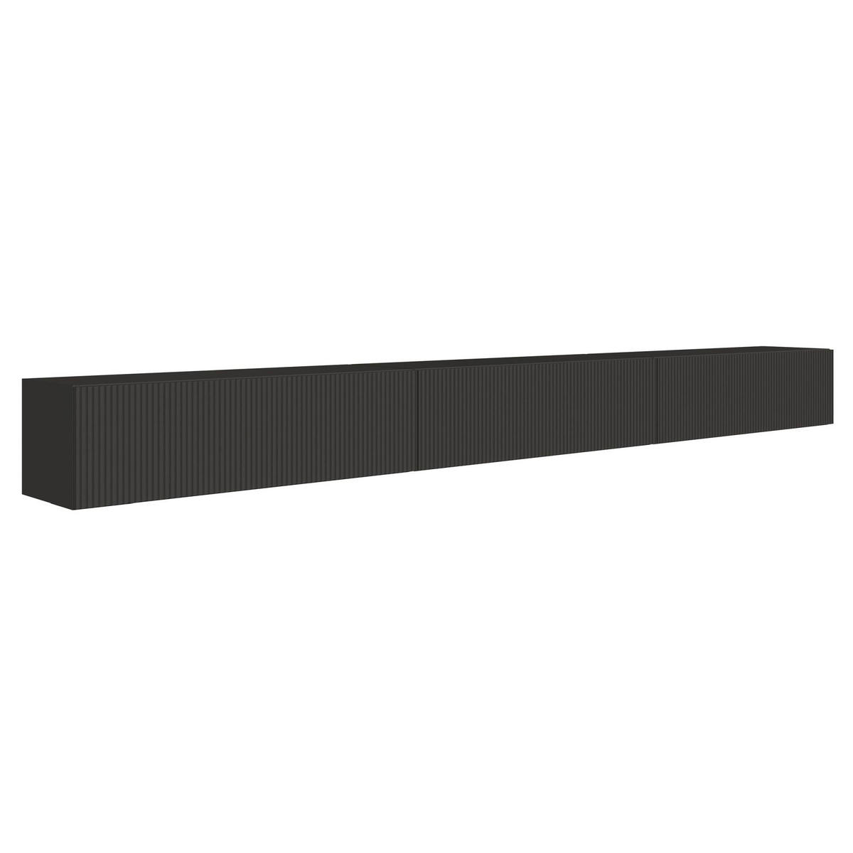 TV-LOWBOARD Veldio hängend Schwarz 300/28/32 cm - Schwarz, Holzwerkstoff (302.4/28.5/31.6cm) - Selsey