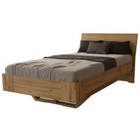 SCHWEBEBETT 100/220 cm aus Wildeiche - Braun, Holz (100/220cm) - MeinMassivholz