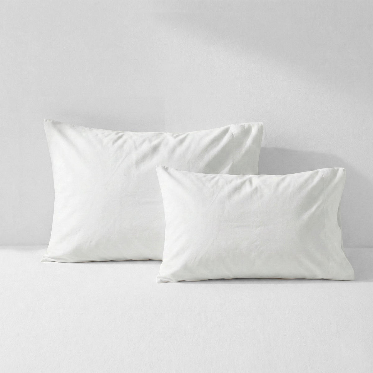KISSENBEZUG Basic Weiss 50x75 cm - Weiß, Textil (50/75cm) - Happy Friday