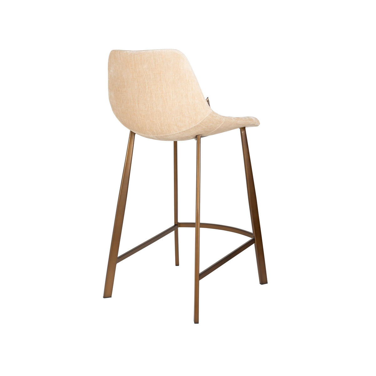 BARHOCKER Franky Rückenlehne 65 cm Beige - 2 er Set - Beige, Kunststoff (45/91/52cm) - Dutchbone