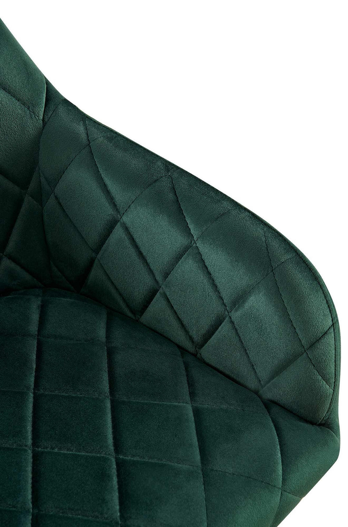 ARMLEHNENSTUHL 2er Set Samt Grün - Grün, Textil (53/83/61cm) - CLP
