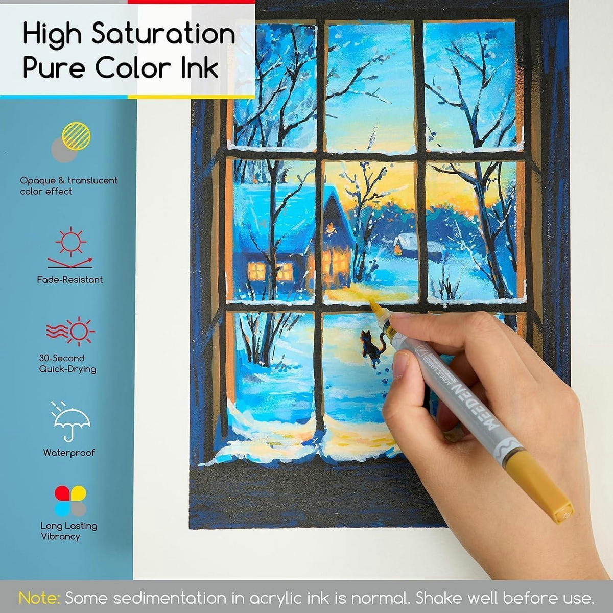 ACRYLSTIFTE 96 Farben Doppelspitze Set - Multicolor, Kunststoff (14.8/19.2/17.2cm)