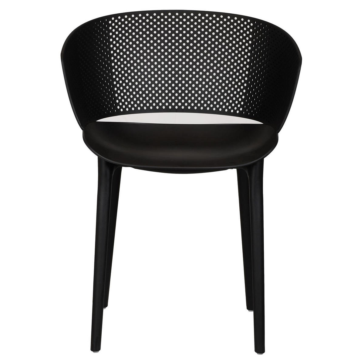 GARTENSTÜHLE OLINDO 4ER-SET - Schwarz, Textil (43/81/47cm) - IDIMEX