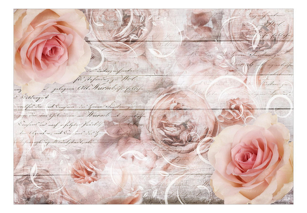 SELBSTKLEBENDE FOTOTAPETE 294/210 cm - Pink/Braun, Kunststoff/Textil (294/1cm) - KUNSTLOFT