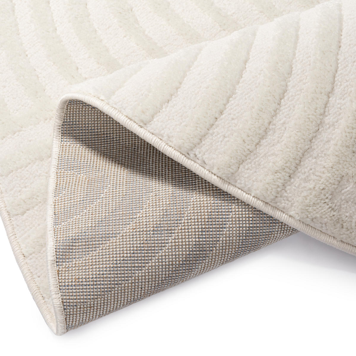TEPPICH HYGGE Creme, rund 200/200 cm - Creme, Textil (200/200cm) - Tapiso