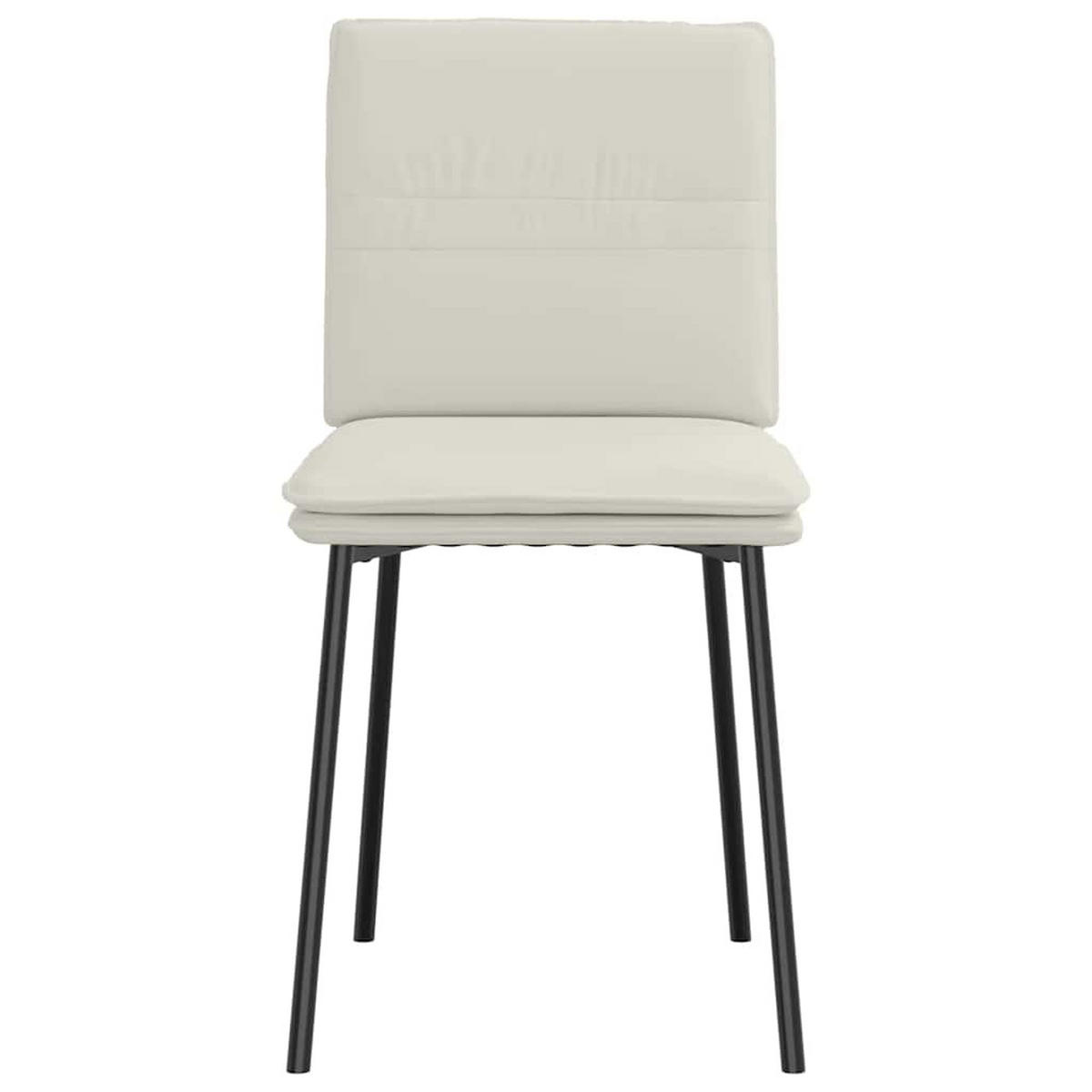 ESSZIMMERSTÜHLE Vera 6er-Set Creme Samt Polsterstühle - Creme, Textil (135/83/54cm) - DELUKE