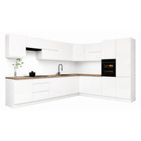 ECKKÜCHE 350 x 290 cm – Velmora K92-G350 – in Weiß / Hochglanz - Weiß Hochglanz/Weiß, Holz (350/212/58cm) - ROYAL24_MARKT