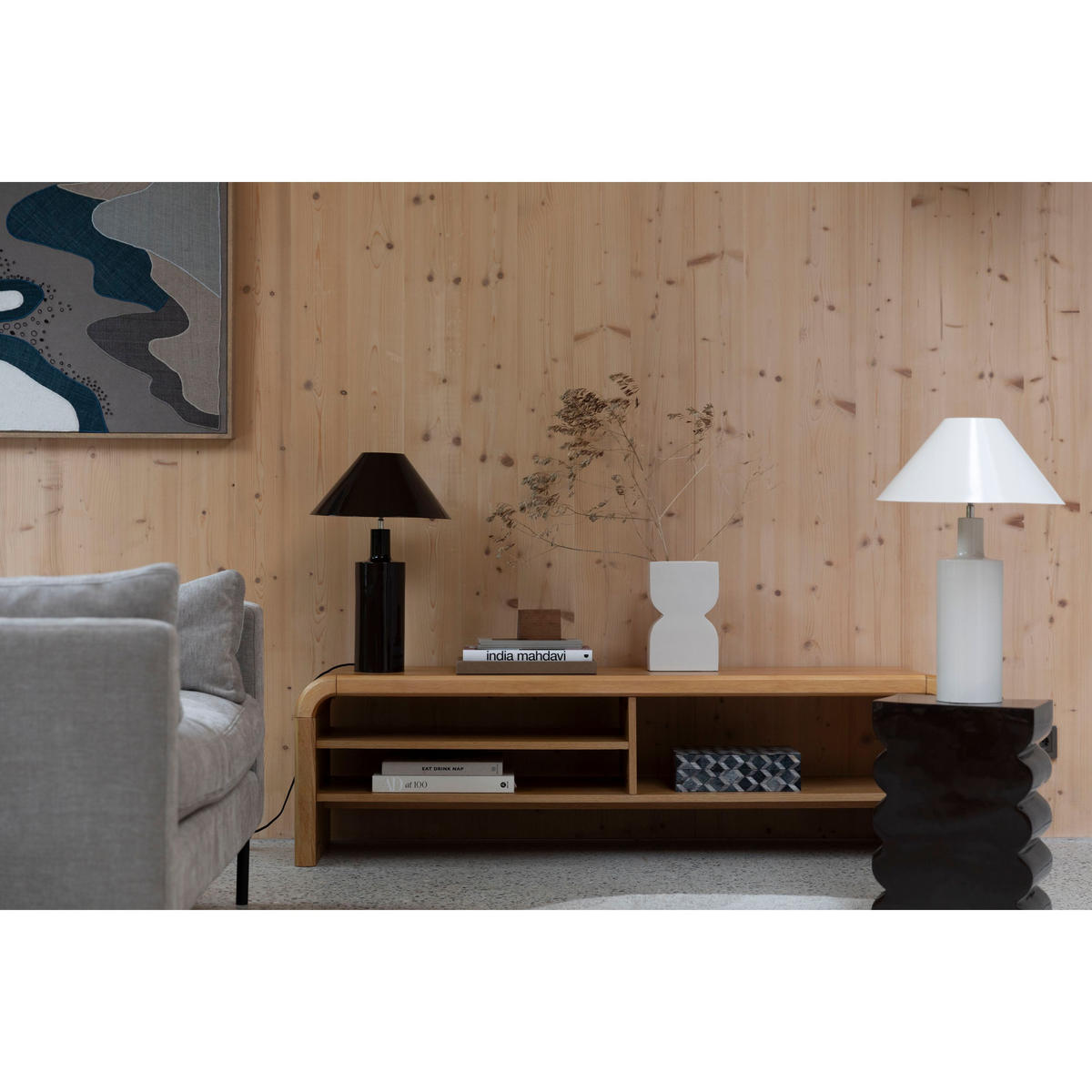 SIDEBOARD Brave Braun - Braun, Holzwerkstoff (40/45/160cm) - Zuiver