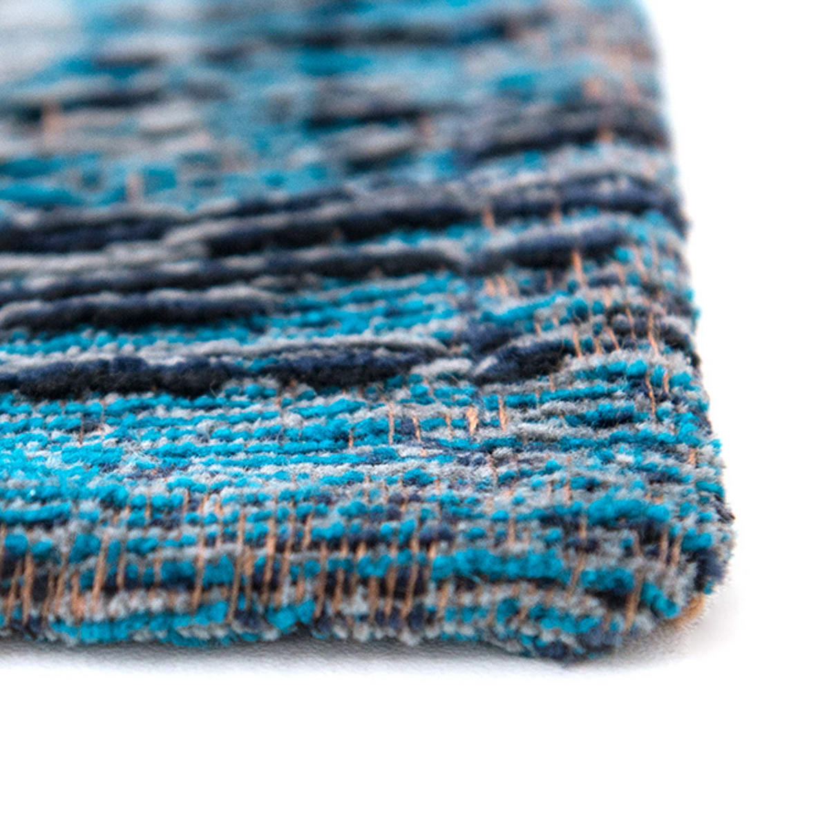 TEPPICH Grey Turquoise Fading World Medallion 170/240 cm - Blau, Naturmaterialien/Textil (170/240cm) - Louis De Poortere