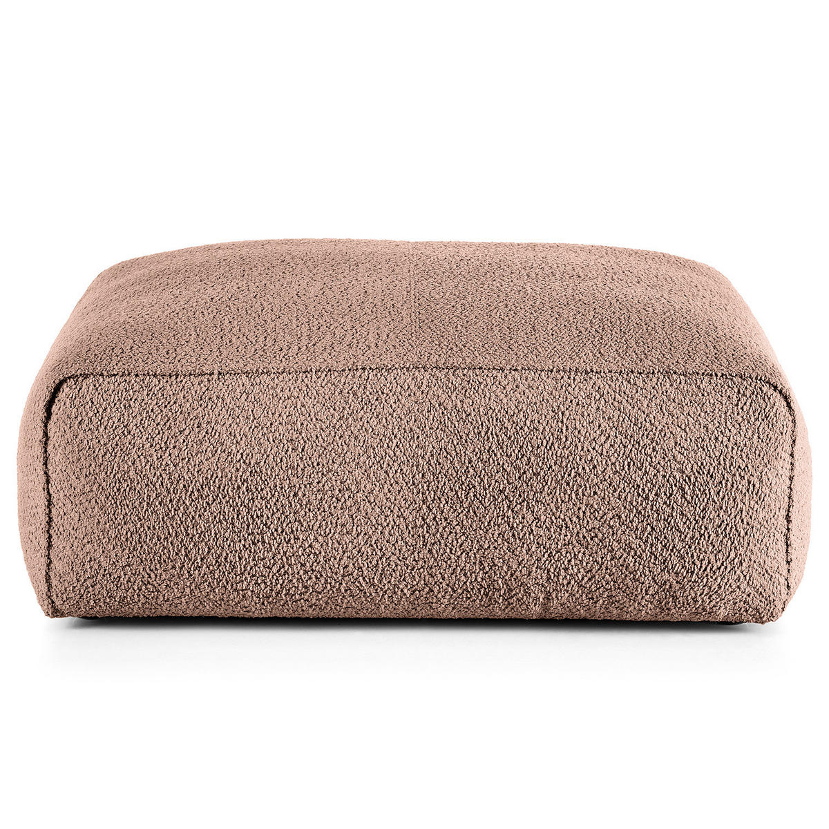 POLSTERHOCKER - Mauve/Schwarz, Kunststoff/Textil (81/38/100cm) - home24