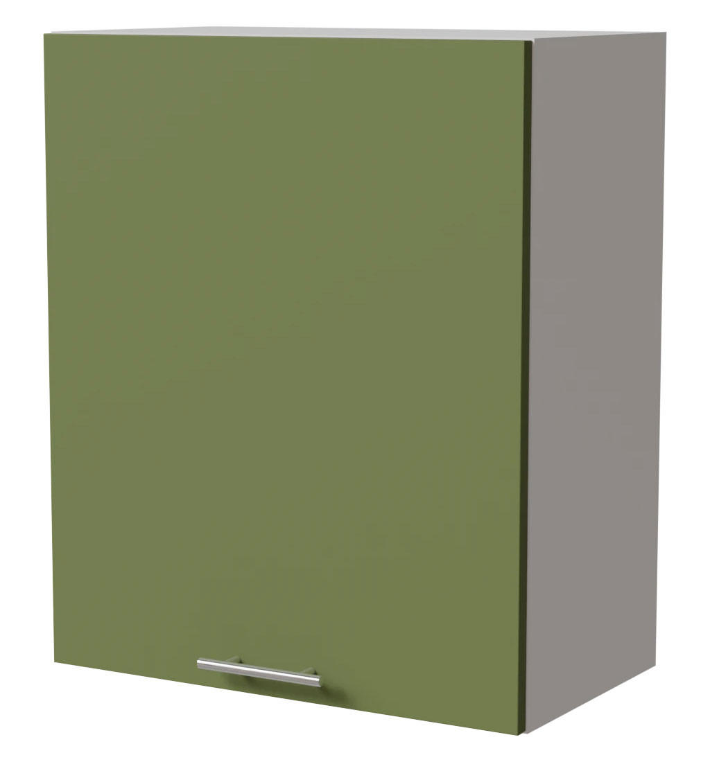 HÄNGESCHRANK Brerra W2/60 Weiß / RAL 6025 farngrün Matt 60 / 32,5 / 72cm - Weiß/Grün, Holz/Holzwerkstoff (60/72/32.5cm) - Feldmann-Wohnen