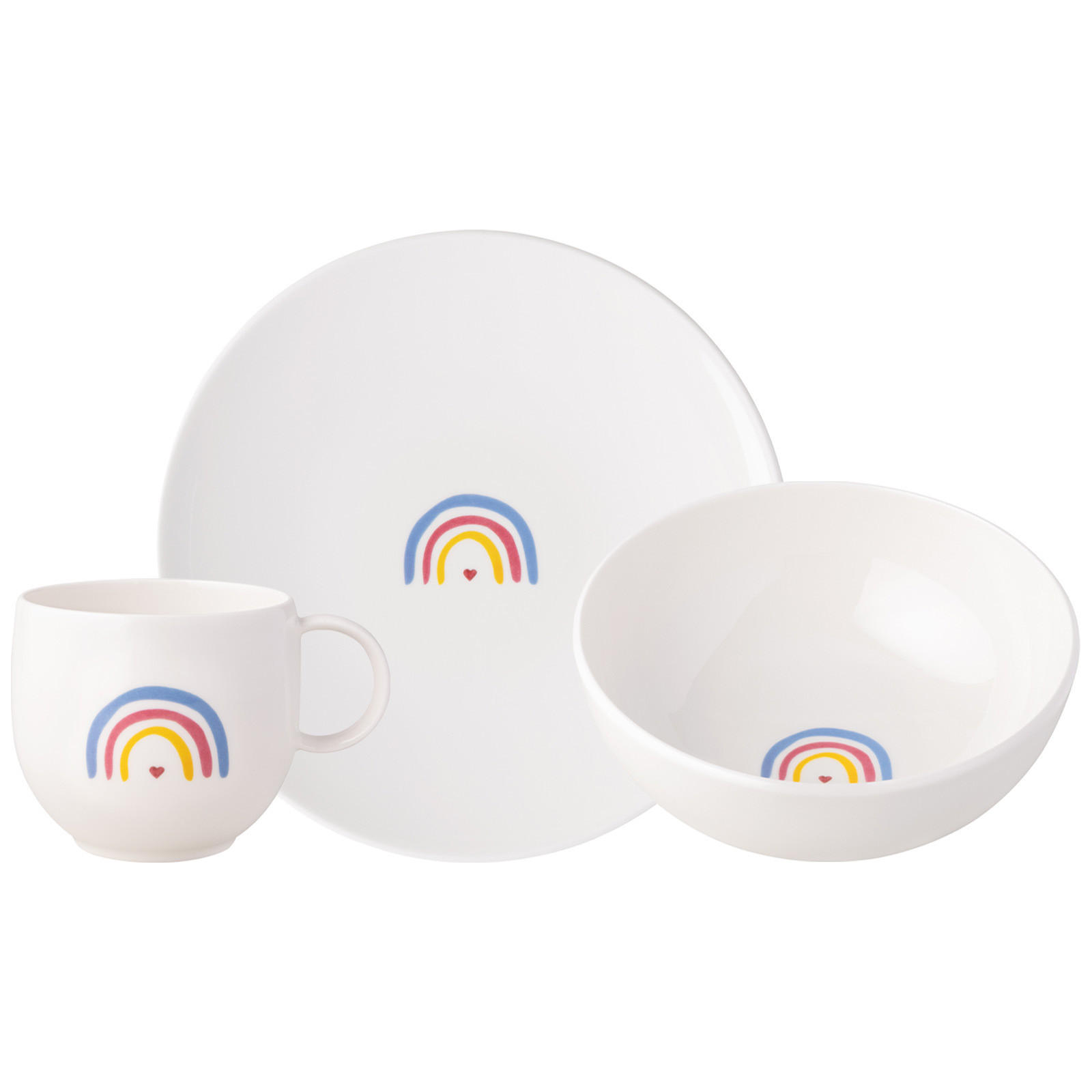 FRÜHSTÜCKSSET BE HAPPY With Love bunt 3er Set - Multicolor, Keramik (1/1/1cm) - Villeroy & Boch