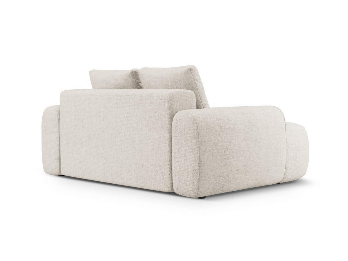 SOFA Linz aus strukturiertem Stoff beige 2 Sitzplätze - Beige, Textil (100/84/175cm) - Cosmopolitan Design