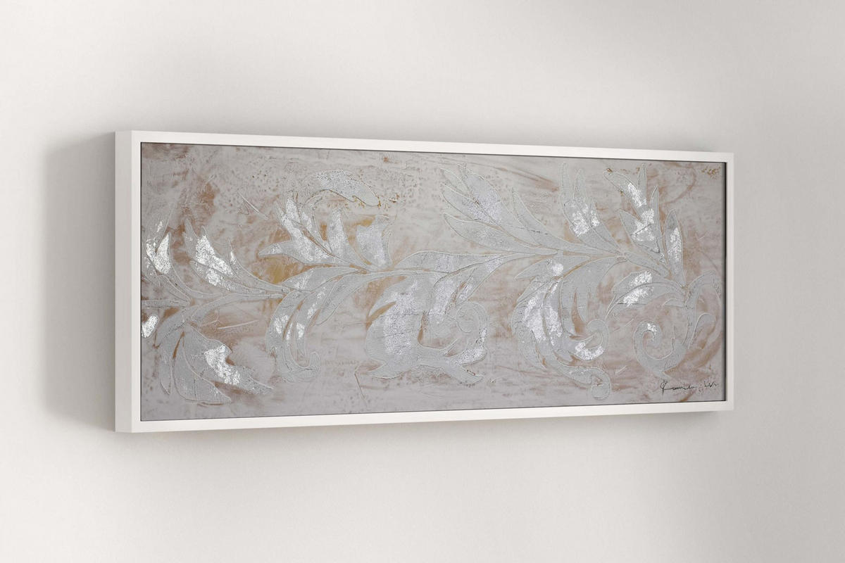 ACRYLBILD HANDGEMALT 150/50 cm - Beige, Holz/Textil (150/50cm) - KUNSTLOFT