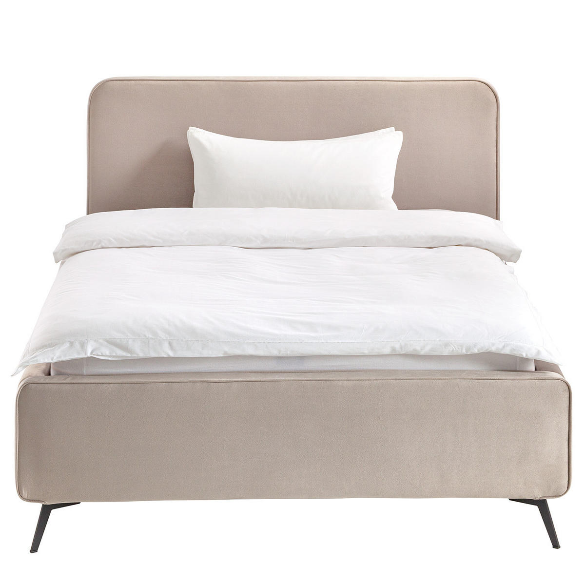 POLSTERBETT - Beige, Textil (140/200cm) - home24