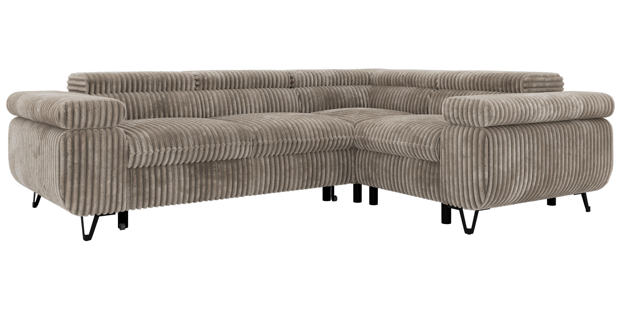 MKS Ecksofa Hellbraun 268x197 cm