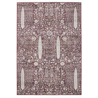 VINTAGE-TEPPICH George waschbar 80x150 cm - Bordeaux, Kunststoff (80/150cm) - benuta