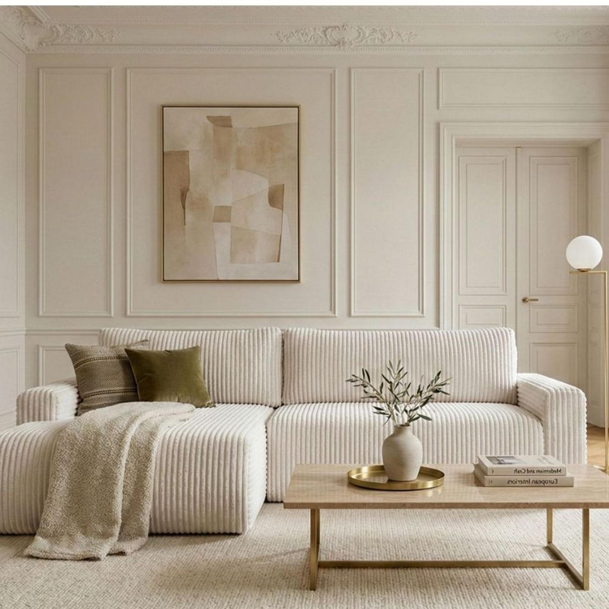 ECKSOFA MILO SMALL mit Schlaffunktion und Bettkasten, Links - TILIA 86 - Grau, Holz (240/142cm) - Dekori_Interiors