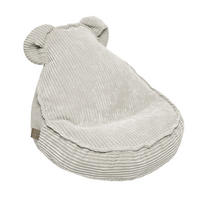 SITZSACK für Kinder, Bär, Aesthetic, Ecru - Ecru, Textil (58/50/67cm) - MeowBaby
